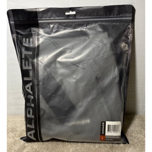 Alphalete Core Shorts Mens Essential Concrete Gray Lg Logo Pocket - Picture 8 of 9